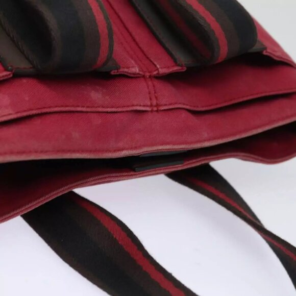 HERMES Toroca Horizontal PM Hand Bag Canvas Red - Picture 14 of 16